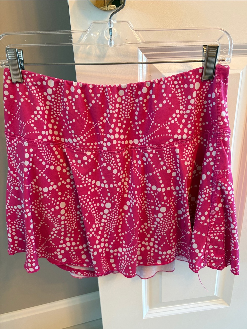 Gottex Pink and white polka dot Tennis Skirt -  Women’s Large